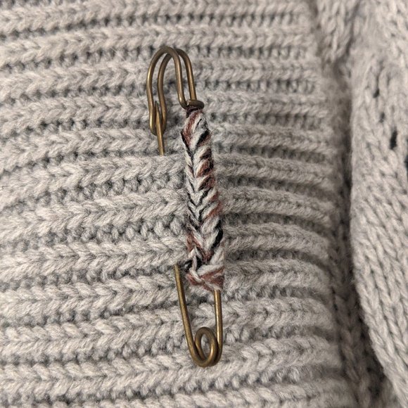 Element Clothing Gray/Purple/Black Drape Sweater - Picture 2 of 4